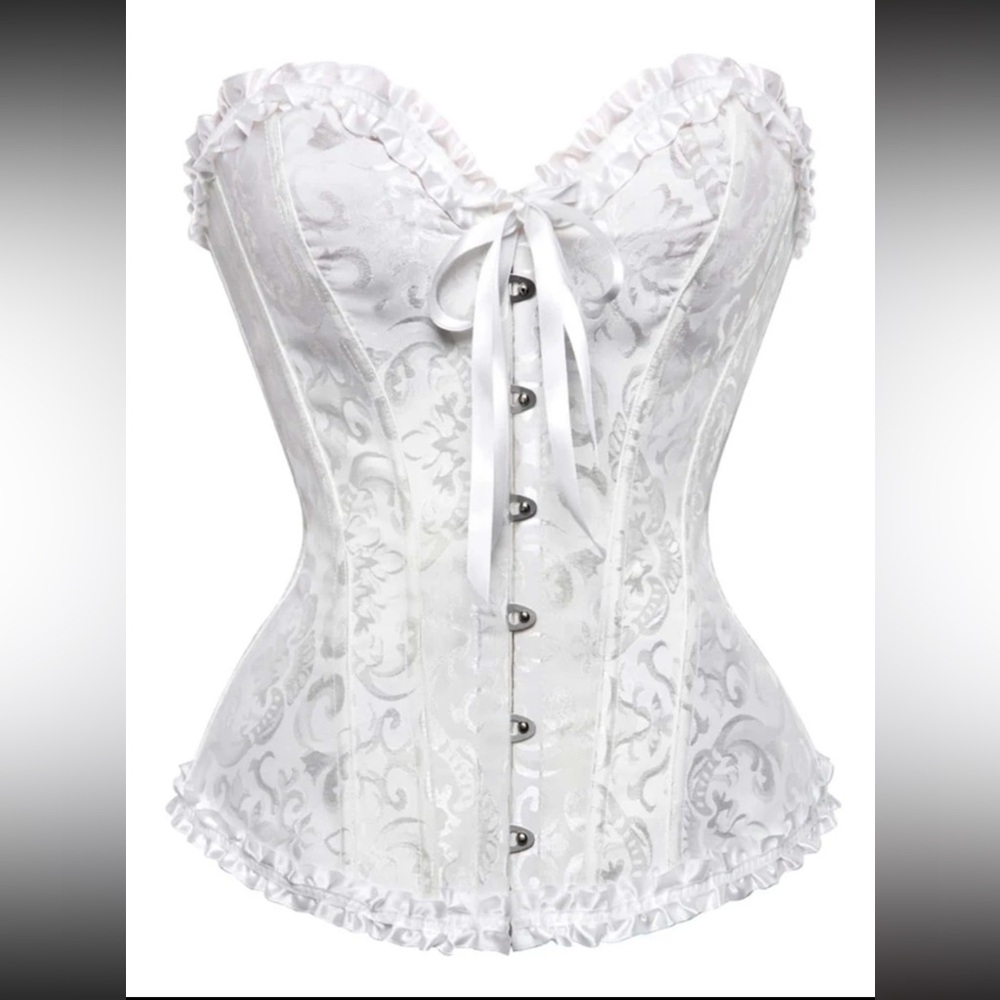 White corset top